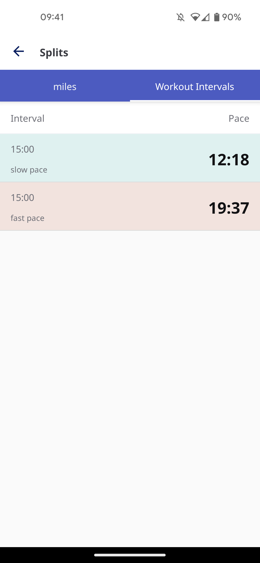 Run club clearance app set intervals