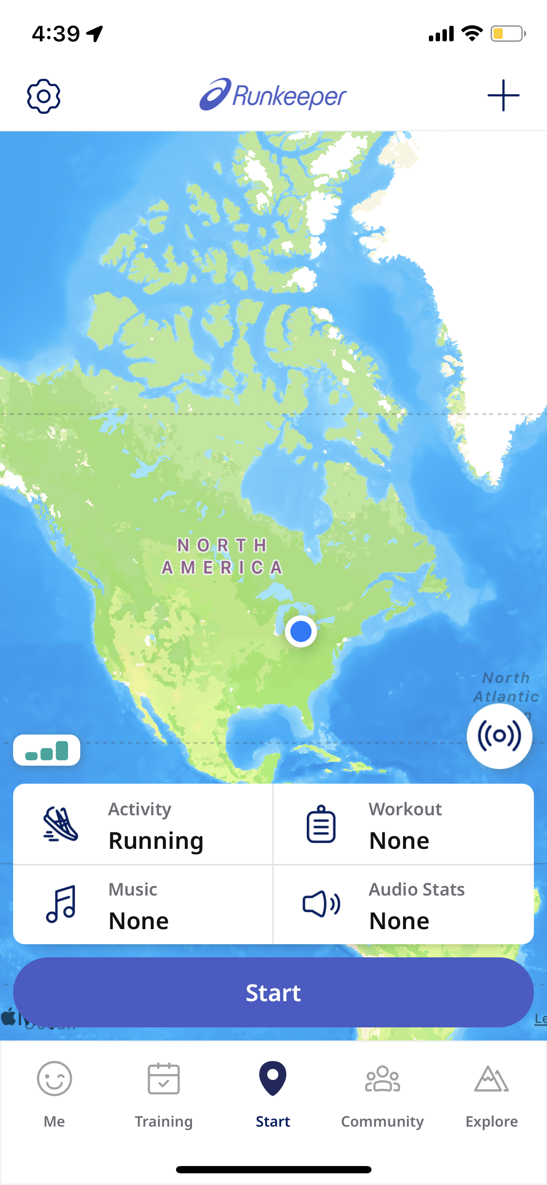 Runkeeper treadmill tracking online