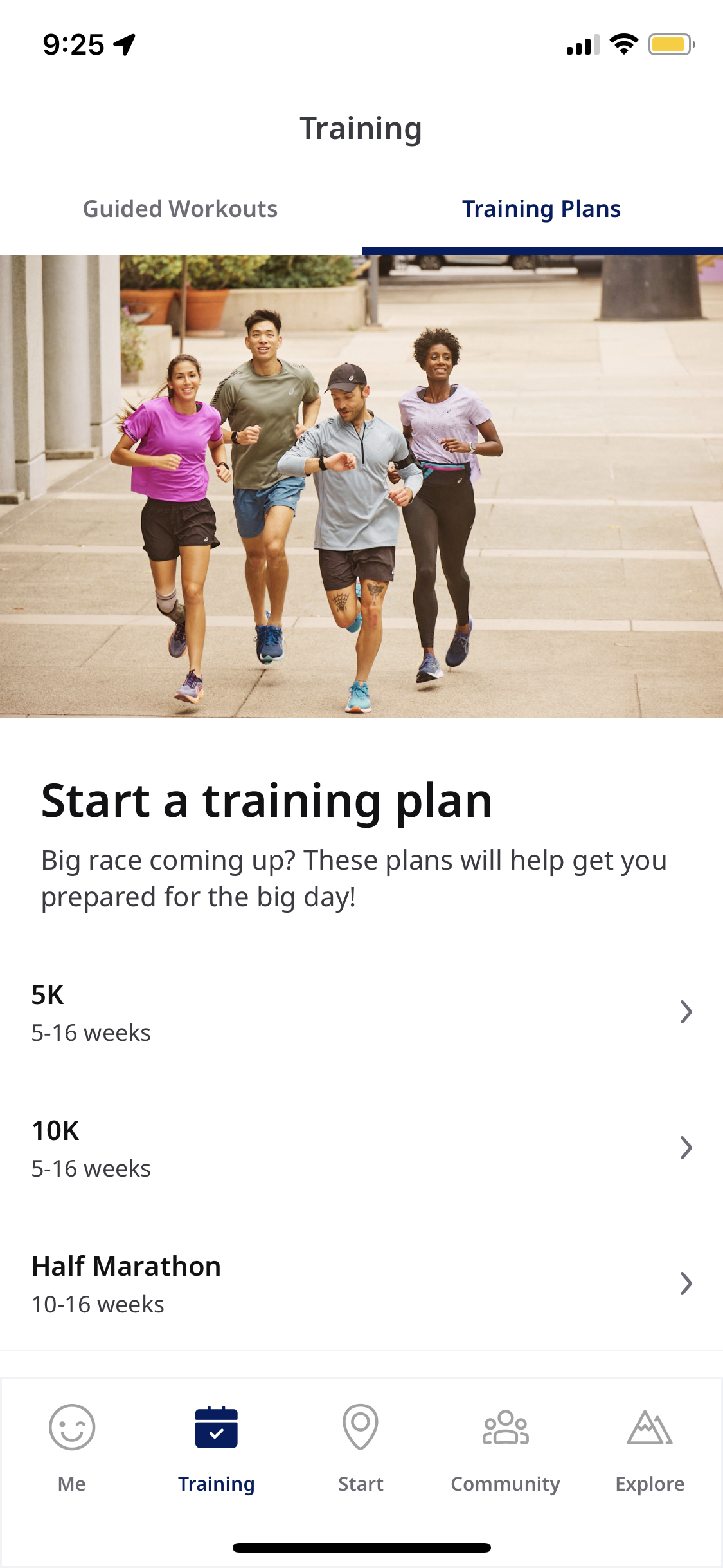 Asics 6 week hot sale marathon training plan