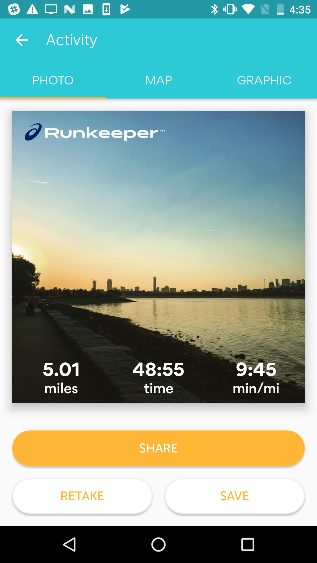 Runkeeper on sale android watch